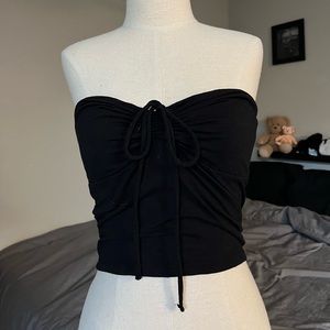 scrunch front fitted tube/halter top